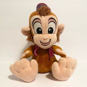 Disney Parks Exclusive Aladdin Monkey Abu Big Feet Plush Stuffed Animal Toy 12”